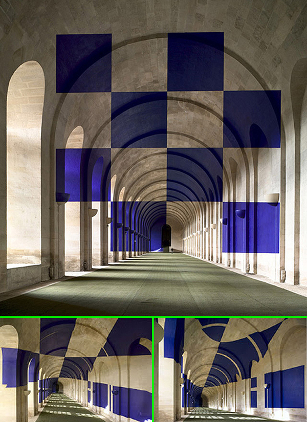 Anamorphic-color Illusions by Felice Varini 2